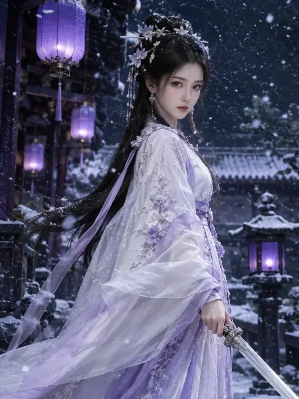 皇城九月：她掌灯来看雪热血短剧封面，古装题材